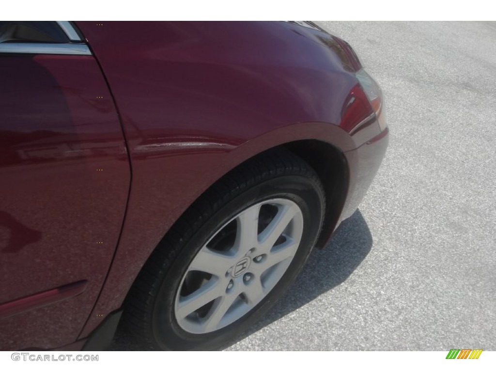 2005 Accord EX-L V6 Sedan - Redondo Red Pearl / Gray photo #11