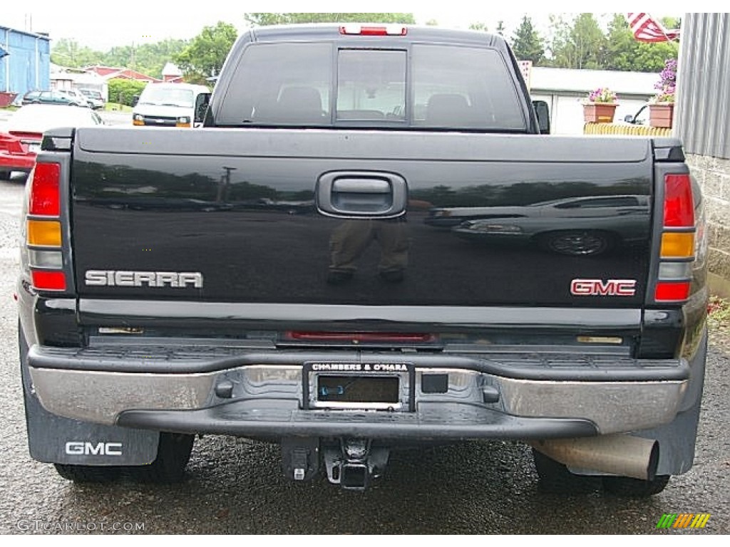 2006 Sierra 3500 SLT Crew Cab 4x4 Dually - Onyx Black / Dark Pewter photo #10