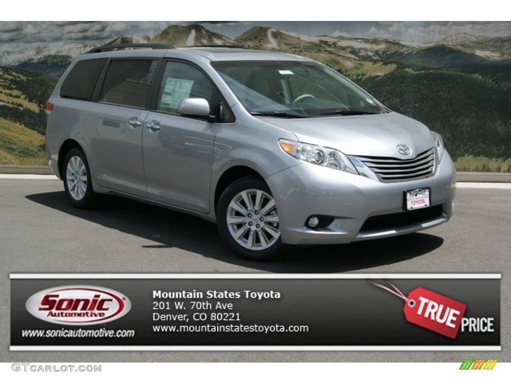 2013 Sienna XLE AWD - Silver Sky Metallic / Light Gray photo #1