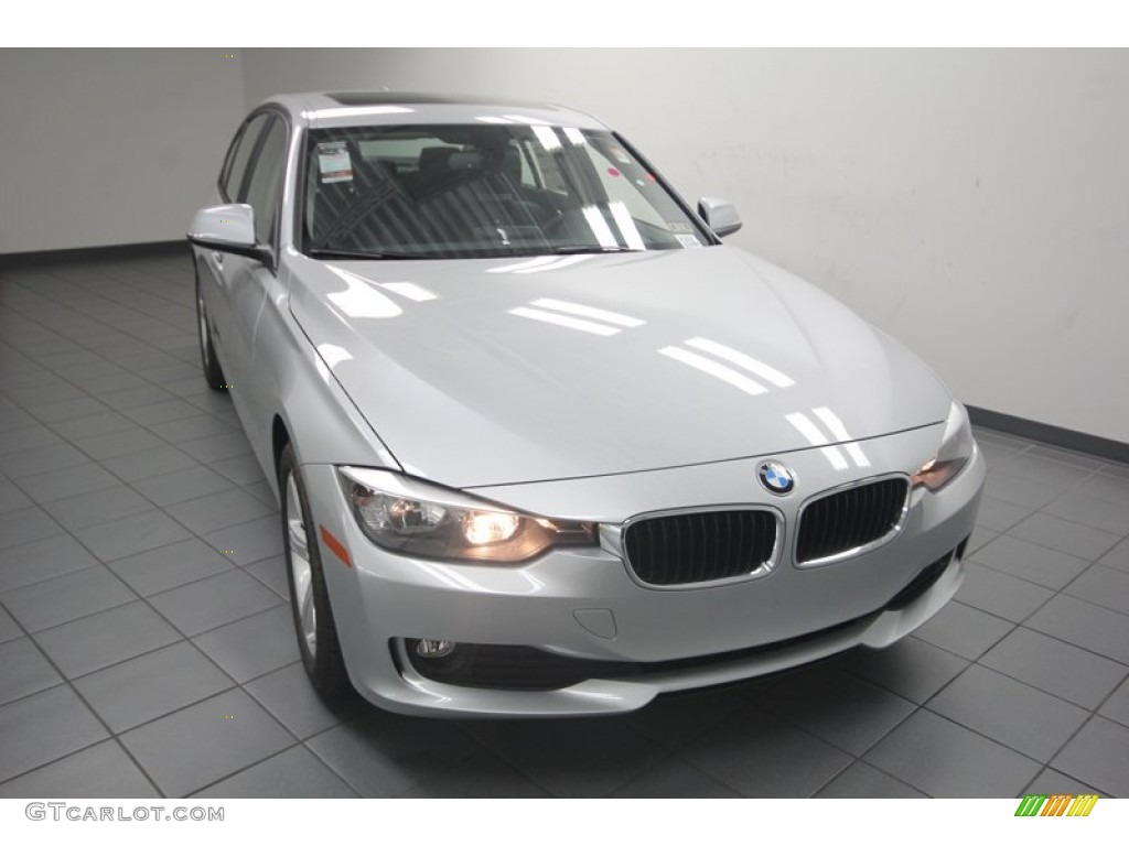 2013 3 Series 320i Sedan - Glacier Silver Metallic / Black photo #5