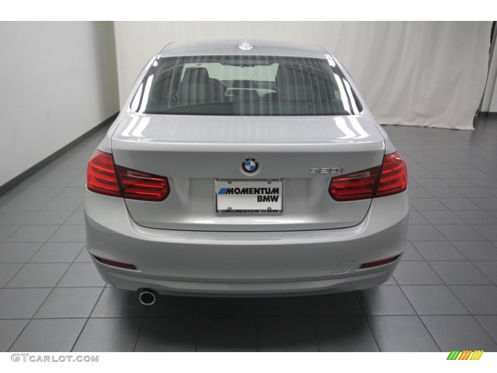 2013 3 Series 320i Sedan - Glacier Silver Metallic / Black photo #10