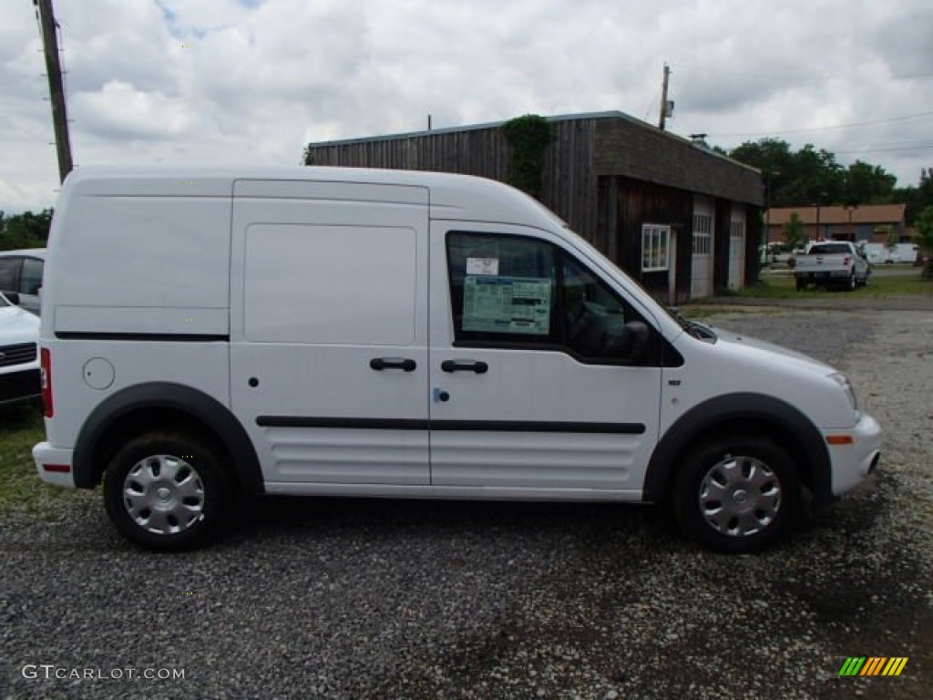 Frozen White Ford Transit Connect