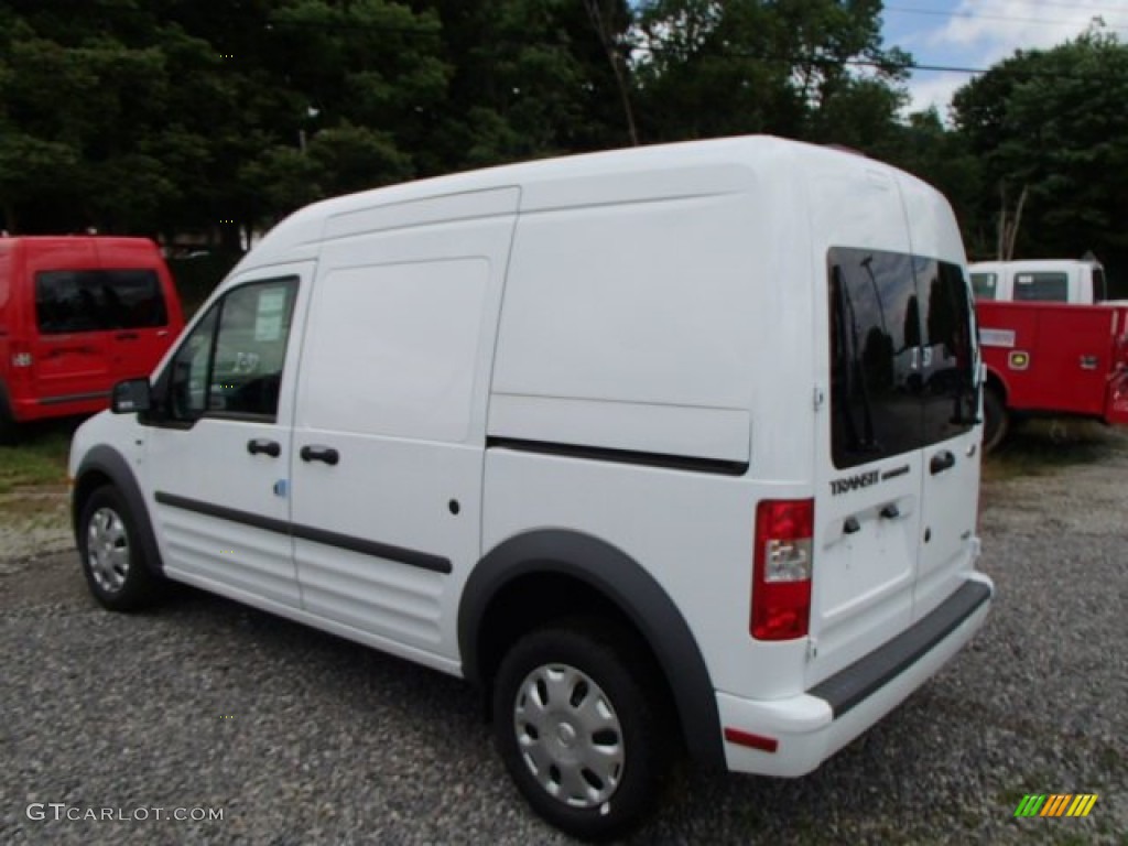 2013 Transit Connect XLT Van - Frozen White / Dark Gray photo #6