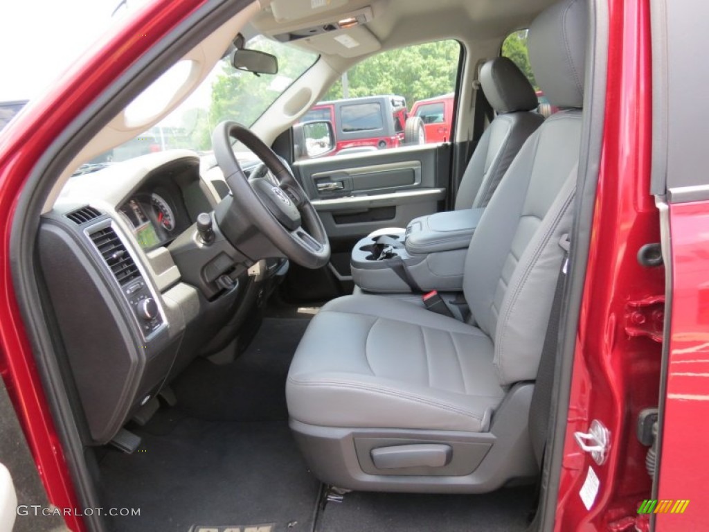Black/Diesel Gray Interior 2013 Ram 1500 SLT Quad Cab Photo #82153006