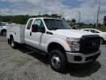 Oxford White - F350 Super Duty XL SuperCab 4x4 Utility Truck Photo No. 2