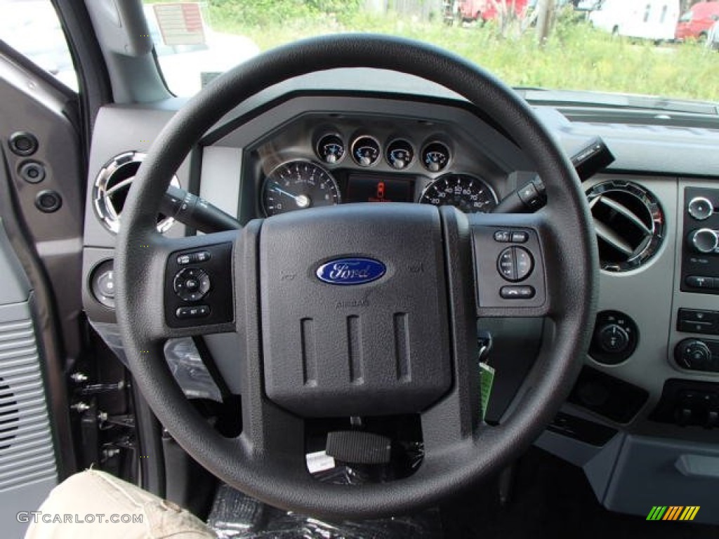 2013 Ford F250 Super Duty XLT SuperCab 4x4 Steel Steering Wheel Photo #82153855