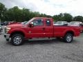 2013 Vermillion Red Ford F250 Super Duty XLT SuperCab 4x4  photo #5