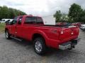 2013 Vermillion Red Ford F250 Super Duty XLT SuperCab 4x4  photo #6