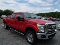 2013 Vermillion Red Ford F250 Super Duty XLT Crew Cab 4x4  photo #2