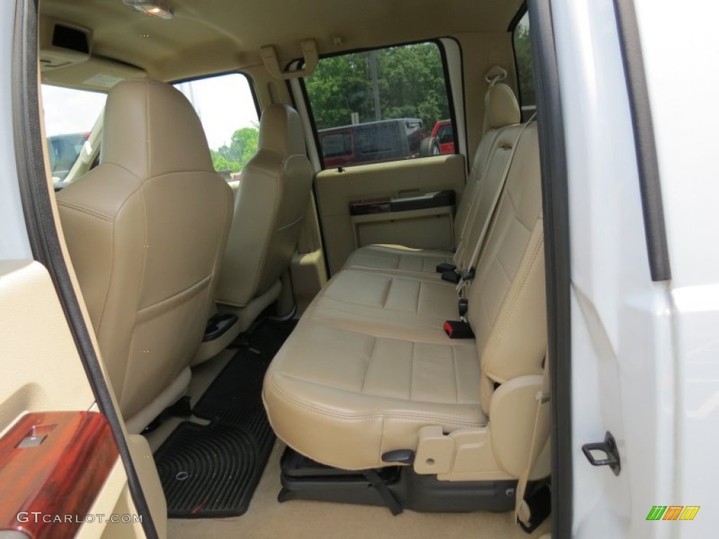 2010 Ford F350 Super Duty Lariat Crew Cab 4x4 Dually Rear Seat Photo #82154373