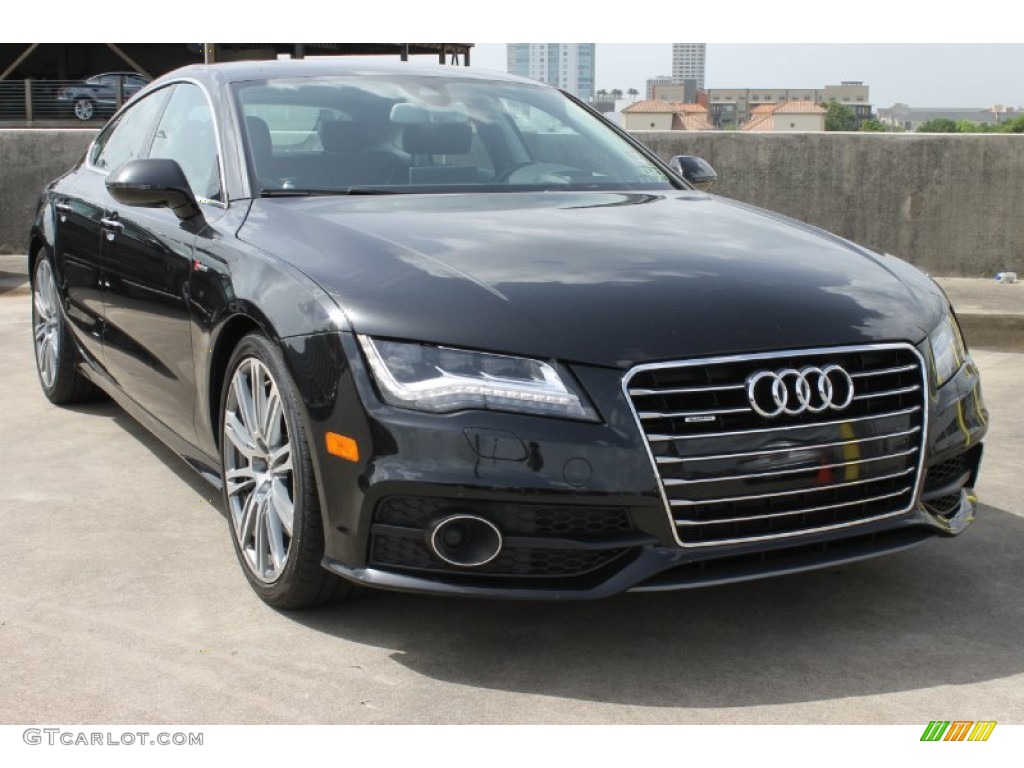 Brilliant Black 2012 Audi A7 3.0T quattro Premium Exterior Photo #82155286
