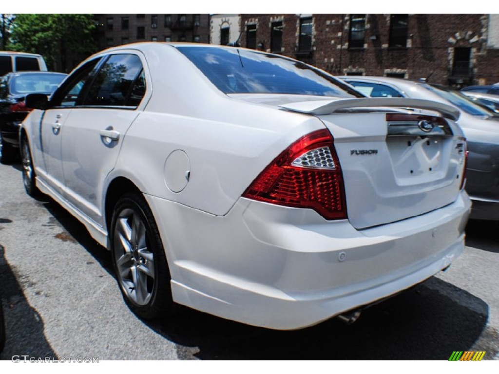 2011 Fusion Sport AWD - White Platinum Tri-Coat / Sport Black/Charcoal Black photo #2