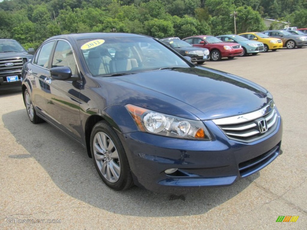 Royal Blue Pearl 2012 Honda Accord EX-L V6 Sedan Exterior Photo #82157194