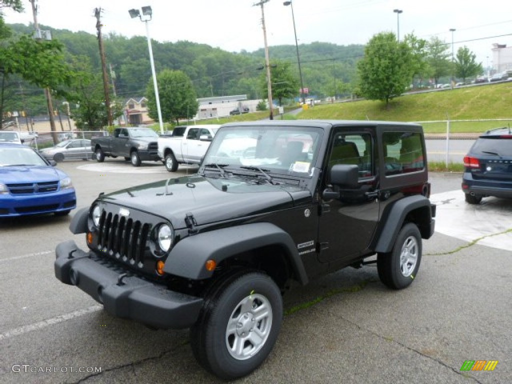 2013 Wrangler Sport 4x4 - Black / Black photo #1