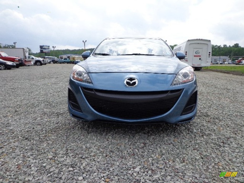 2011 MAZDA3 i Sport 4 Door - Gunmetal Blue Mica / Black photo #17