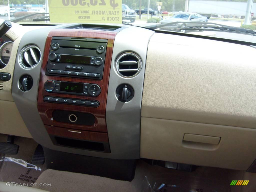 2006 F150 Lariat SuperCab 4x4 - Smokestone Metallic / Tan photo #27