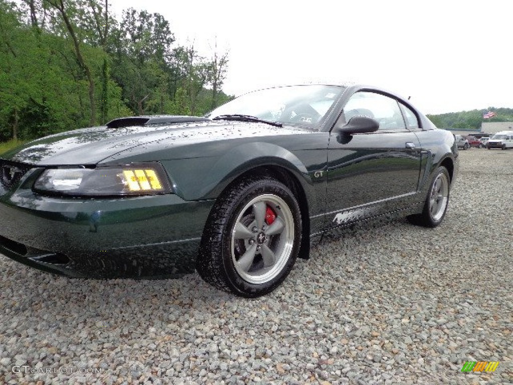 2001 Mustang Bullitt Coupe - Dark Highland Green / Dark Charcoal photo #23