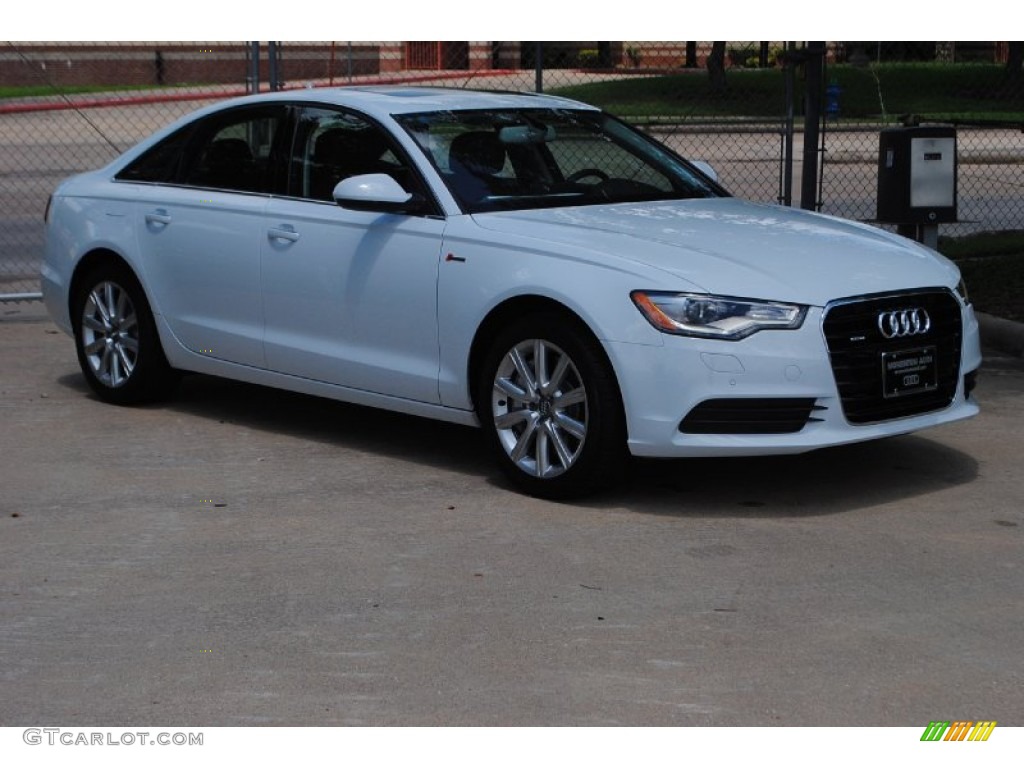 2013 A6 3.0T quattro Sedan - Glacier White Metallic / Nougat Brown photo #1