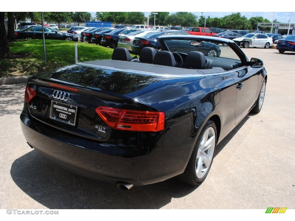 2013 A5 2.0T quattro Cabriolet - Brilliant Black / Black photo #6