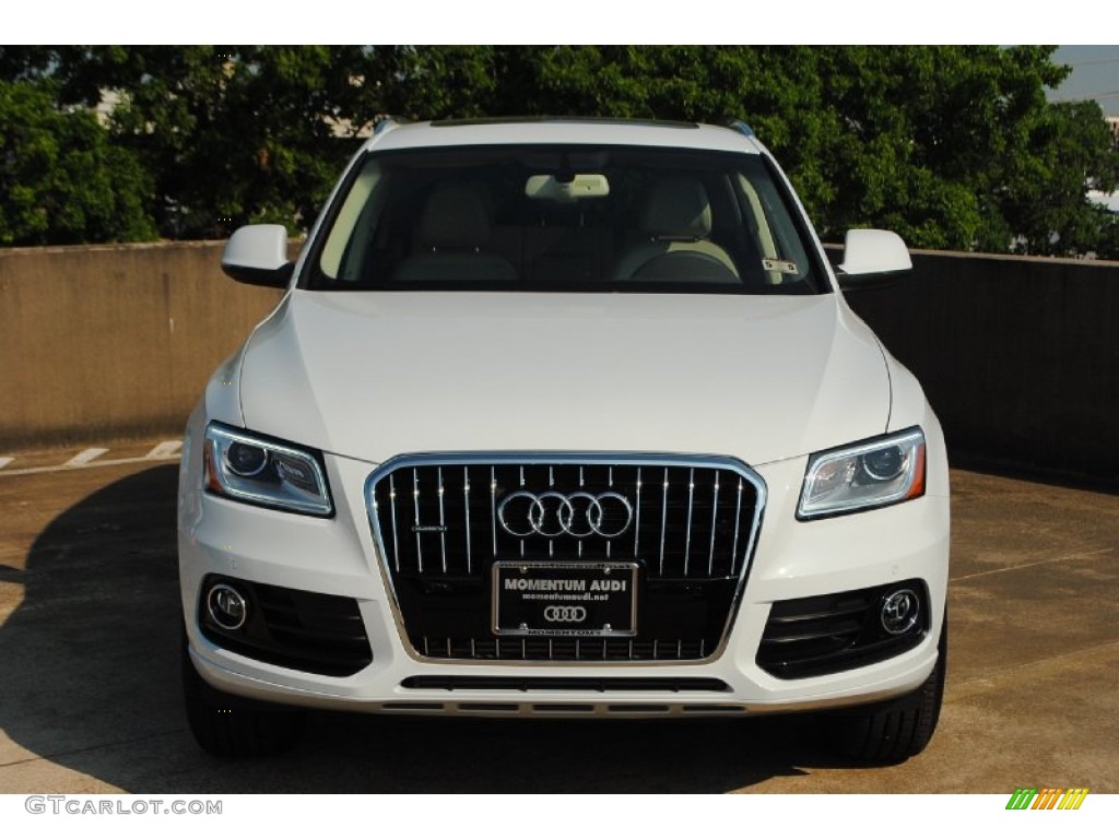 2013 Q5 2.0 TFSI quattro - Glacier White Metallic / Pistachio Beige photo #2