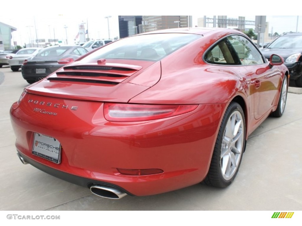 2013 911 Carrera Coupe - Amaranth Red Metallic / Luxor Beige photo #8