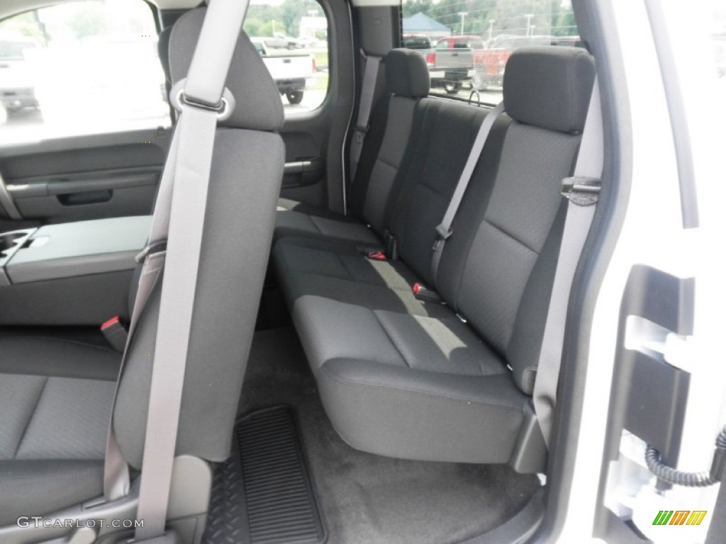 2013 Sierra 1500 SLE Extended Cab 4x4 - Summit White / Ebony photo #17