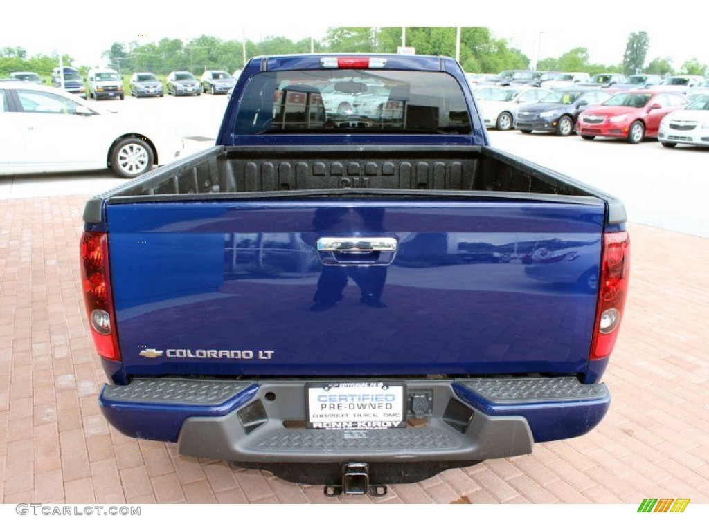 2009 Colorado LT Extended Cab - Deep Navy Blue / Ebony photo #15