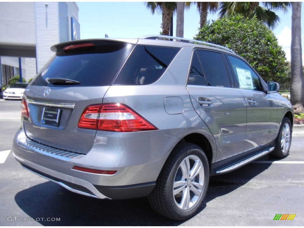 2013 ML 350 4Matic - Palladium Silver Metallic / Black photo #3