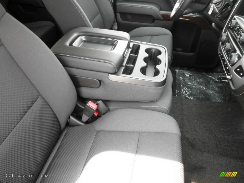 2014 Sierra 1500 SLE Crew Cab 4x4 - Stealth Gray Metallic / Jet Black photo #34