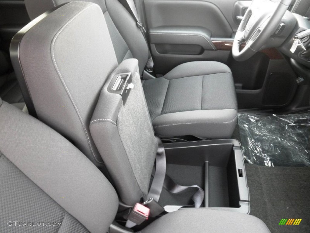 2014 Sierra 1500 SLE Crew Cab 4x4 - Stealth Gray Metallic / Jet Black photo #36