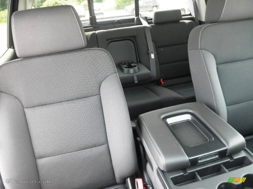 2014 Sierra 1500 SLE Crew Cab 4x4 - Stealth Gray Metallic / Jet Black photo #37