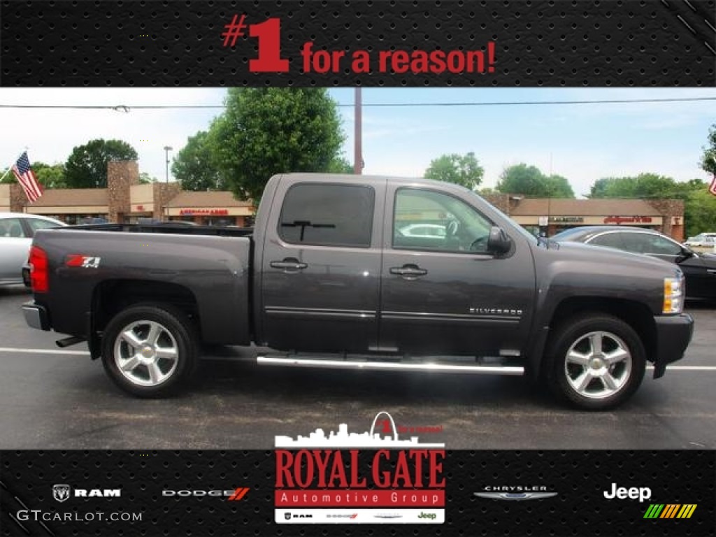 2011 Silverado 1500 LTZ Crew Cab 4x4 - Taupe Gray Metallic / Ebony photo #1