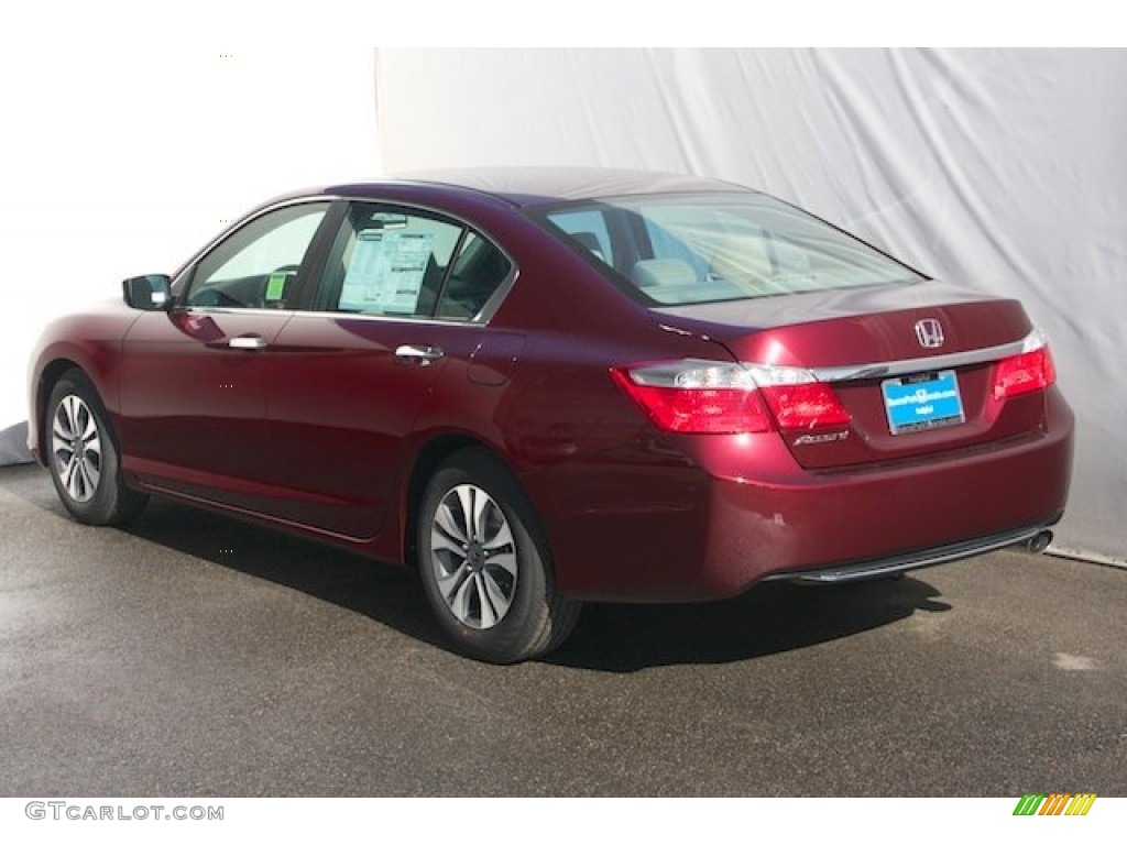 2013 Accord LX Sedan - Basque Red Pearl II / Ivory photo #5