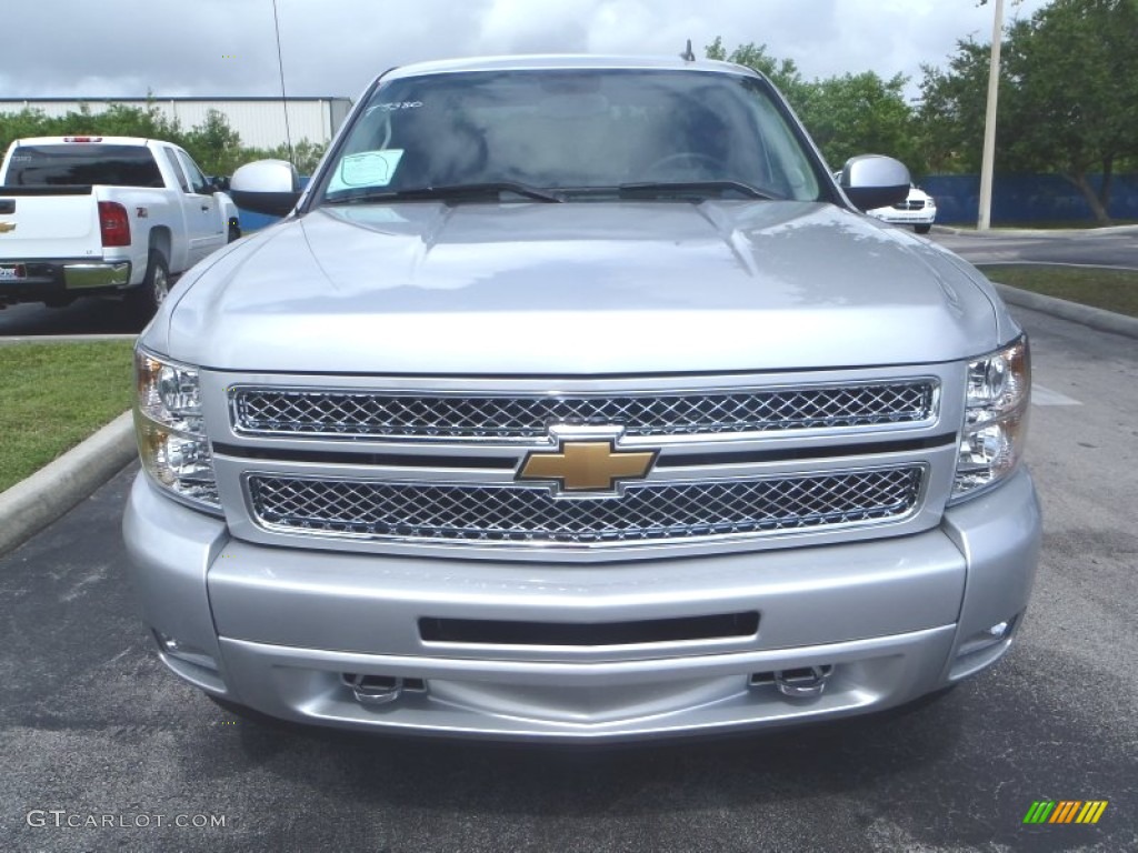 2013 Silverado 1500 LT Extended Cab 4x4 - Silver Ice Metallic / Ebony photo #2