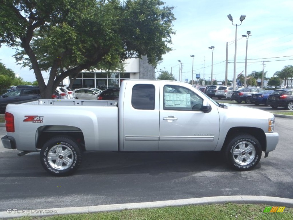 2013 Silverado 1500 LT Extended Cab 4x4 - Silver Ice Metallic / Ebony photo #6