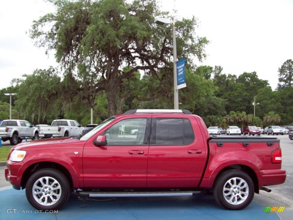 Red Fire 2007 Ford Explorer Sport Trac Limited Exterior Photo #82165527