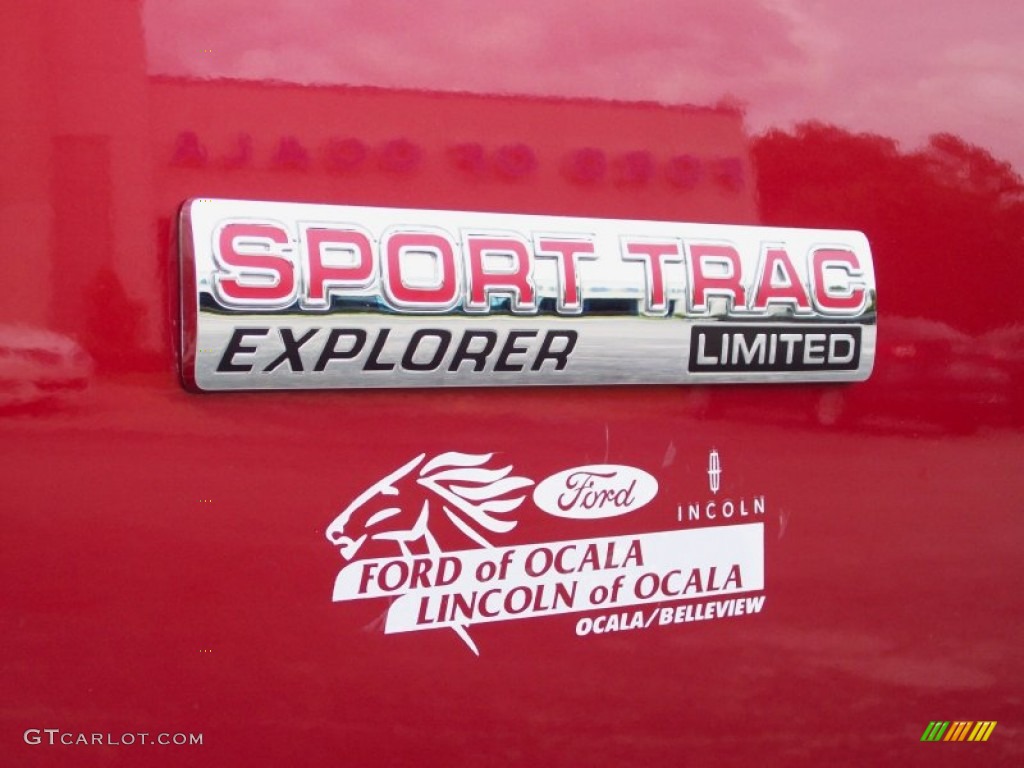 2007 Explorer Sport Trac Limited - Red Fire / Dark Charcoal/Camel photo #9