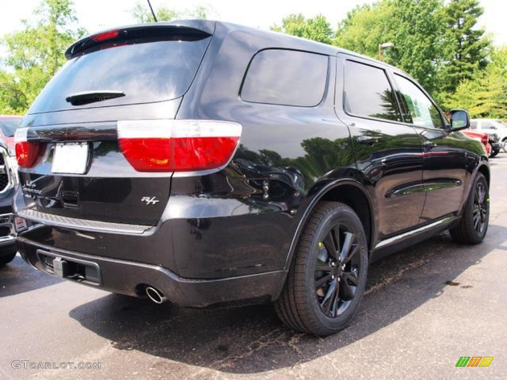 2013 Durango R/T Blacktop AWD - Brilliant Black Crystal Pearl / Black photo #3