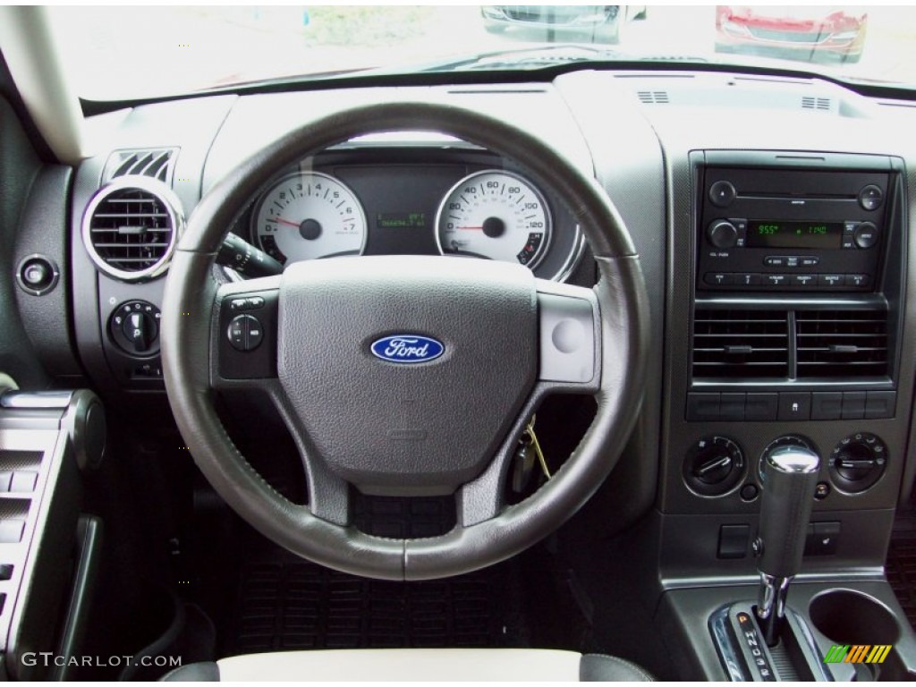 2007 Ford Explorer Sport Trac Limited Dark Charcoal/Camel Dashboard Photo #82165994