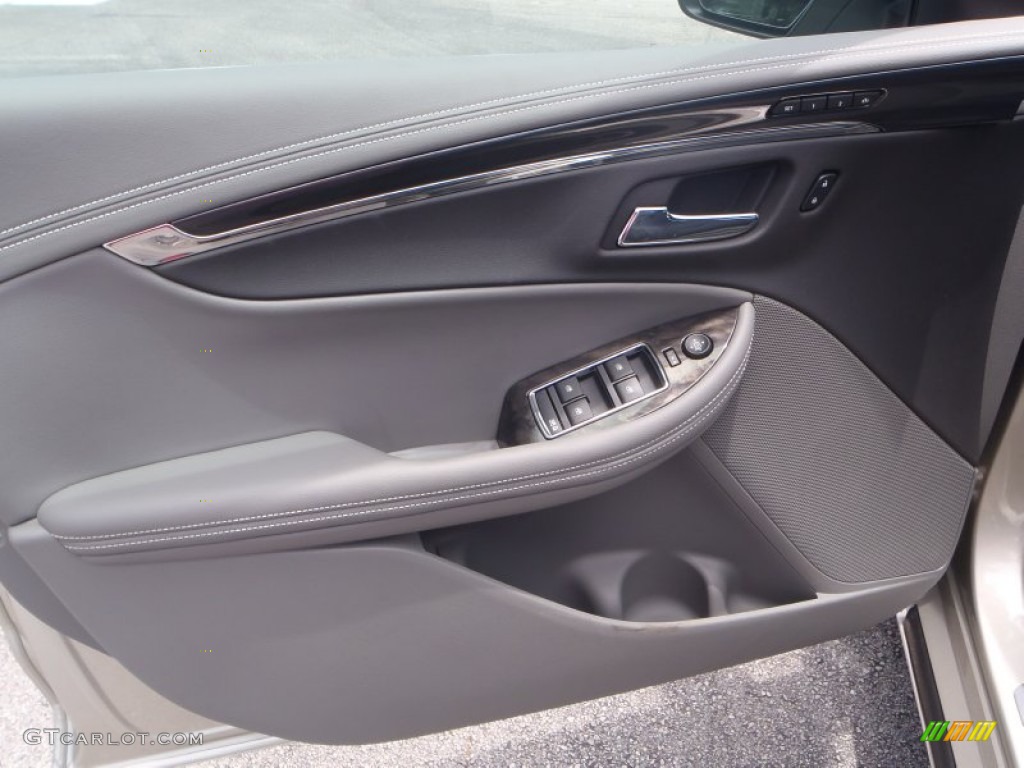 2014 Chevrolet Impala LTZ Jet Black/Dark Titanium Door Panel Photo #82166240