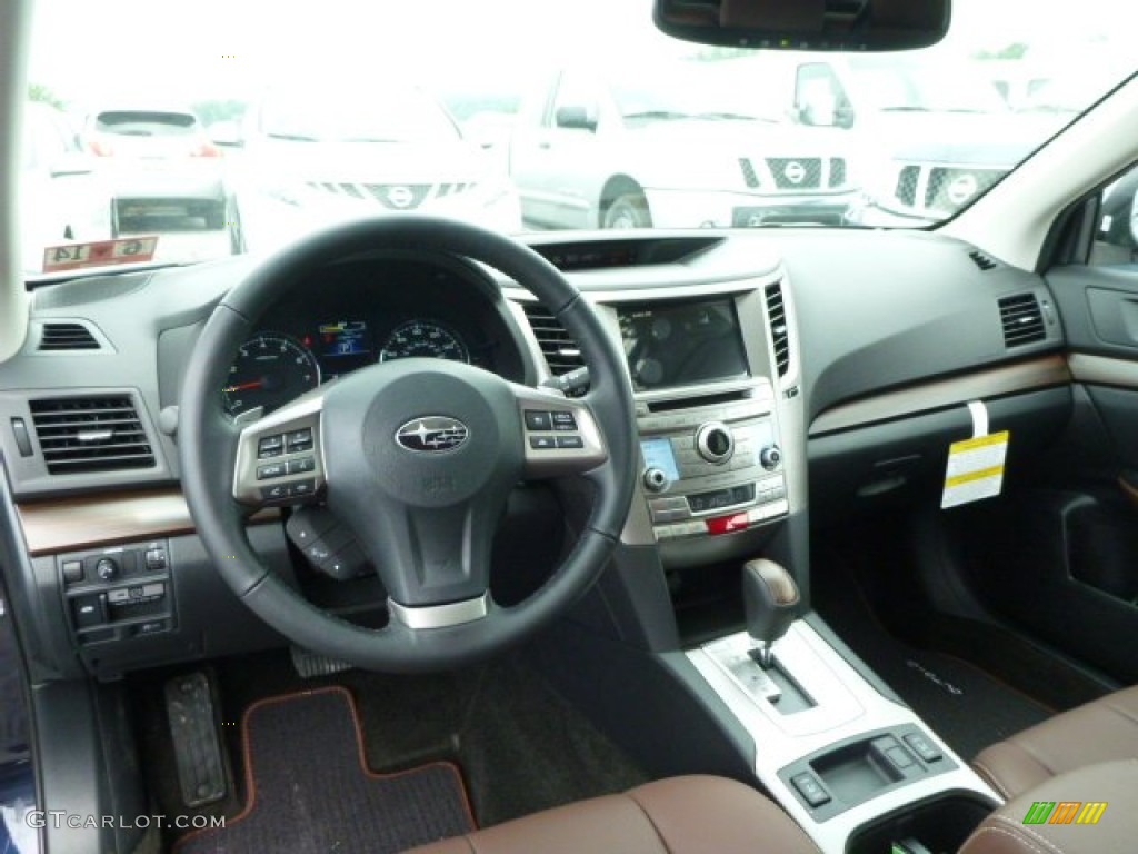 2014 Subaru Outback 3.6R Limited Saddle Brown Dashboard Photo #82166249