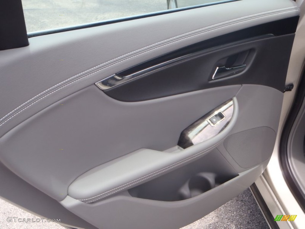 2014 Chevrolet Impala LTZ Jet Black/Dark Titanium Door Panel Photo #82166585