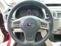 Ivory 2014 Subaru Outback 2.5i Premium Steering Wheel