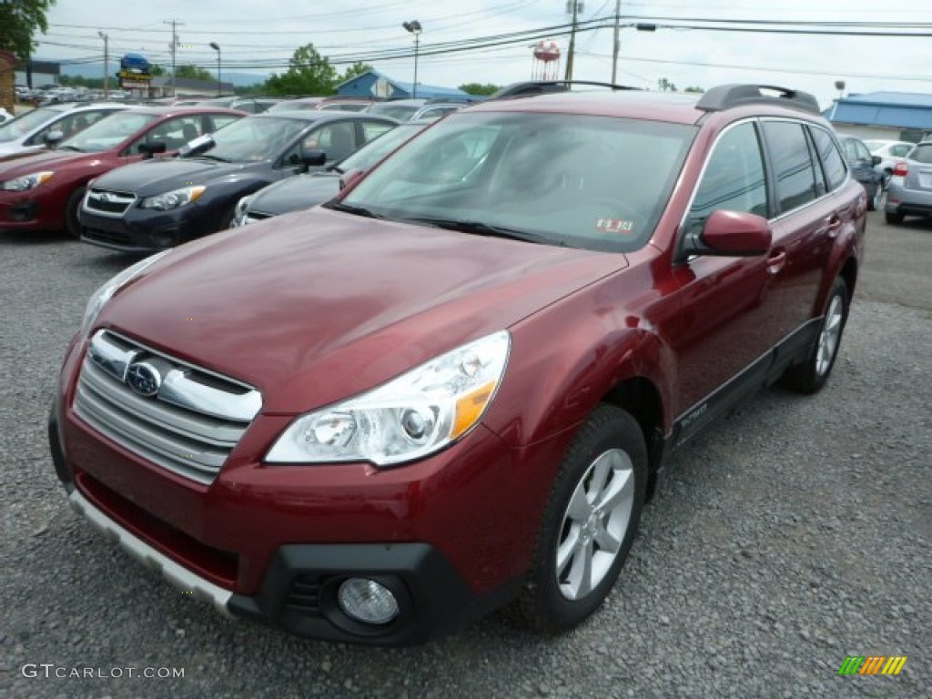 2014 Outback 2.5i Limited - Venetian Red Pearl / Black photo #8