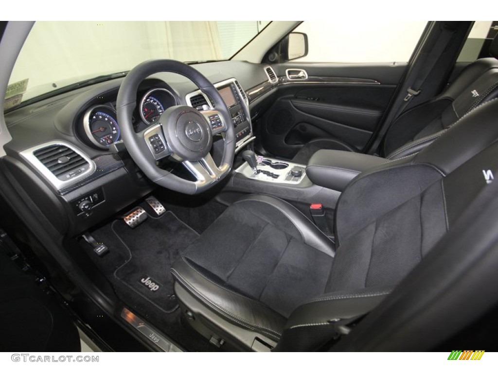 Black Interior 2013 Jeep Grand Cherokee SRT8 4x4 Photo #82169006