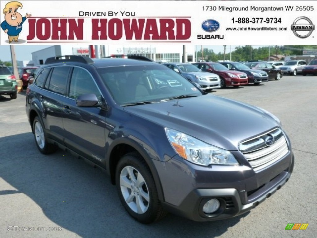 2014 Outback 2.5i Premium - Carbide Gray Metallic / Black photo #1