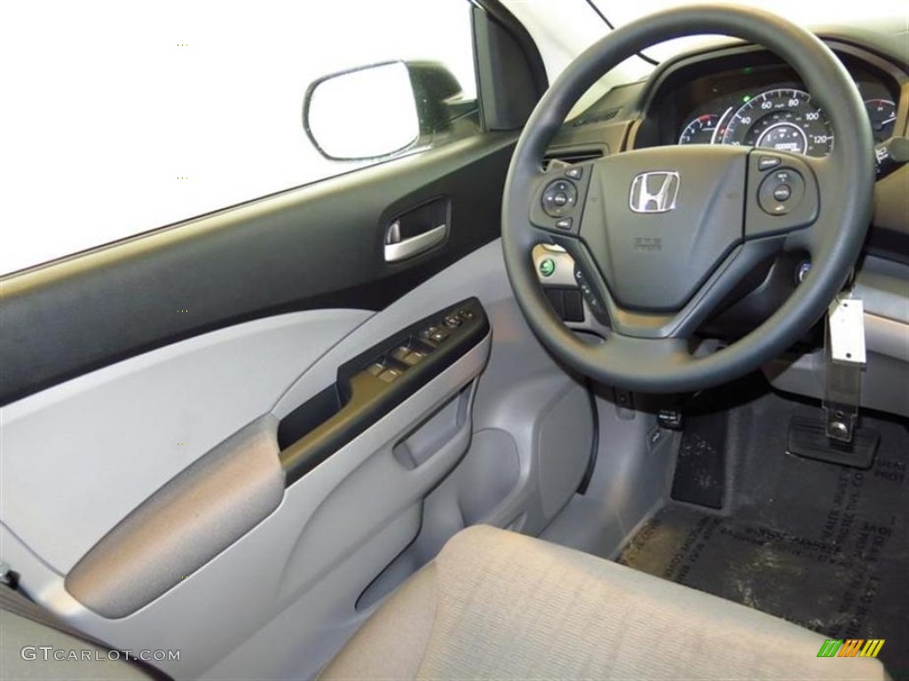 2013 CR-V LX - White Diamond Pearl / Gray photo #5