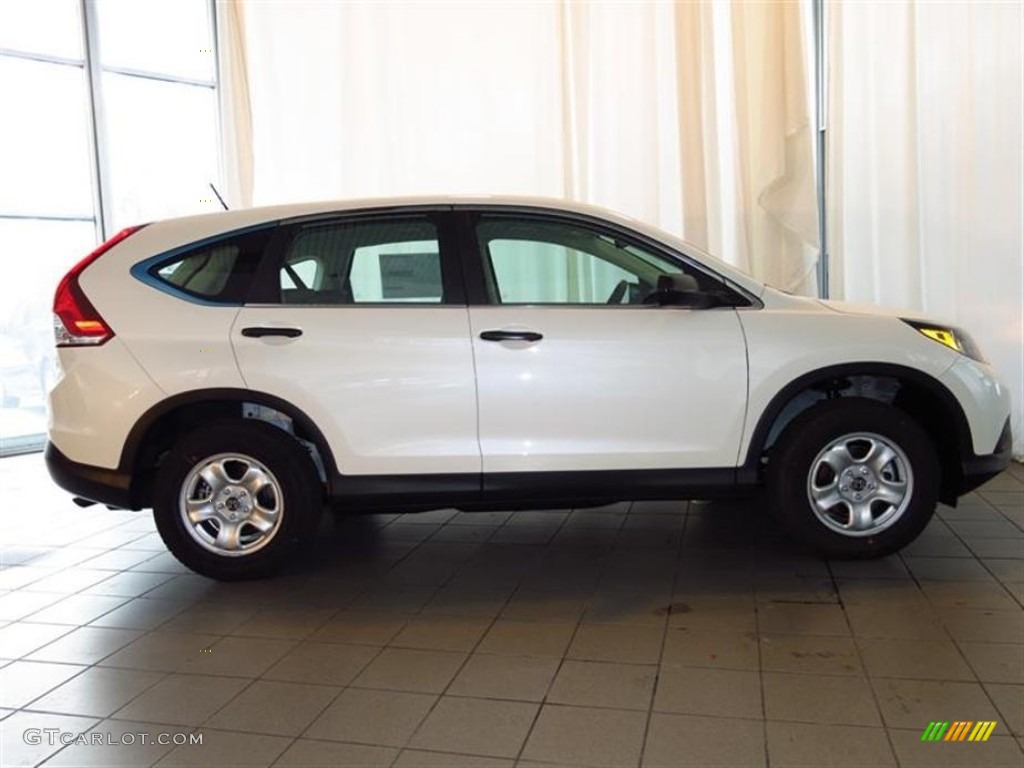 2013 CR-V LX - White Diamond Pearl / Gray photo #2