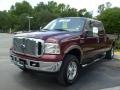 Dark Toreador Red Metallic - F250 Super Duty Lariat Crew Cab 4x4 Photo No. 7