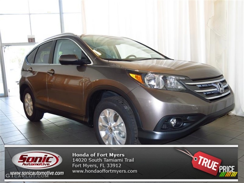 2013 CR-V EX-L - Urban Titanium Metallic / Beige photo #1